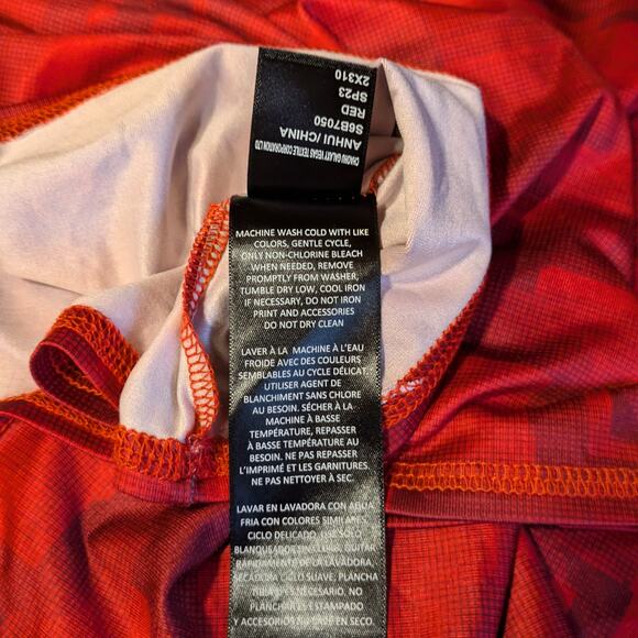 Spyder Boys XL Tshirt Red Athletic Performance H20 Surf UPF Wicking Short Sleeve - Picture 8 of 9